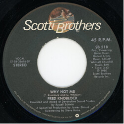 Fred Knobloch Why Not Me / Can I Get A Wish USED VINYL 7INCH 45 RPM