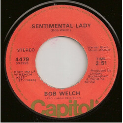 Bob Welch Sentimental Lady USED VINYL 7INCH SINGLE 45 RPM