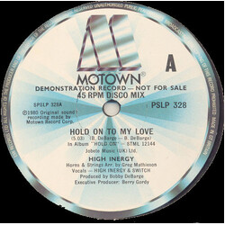 High Inergy / Dazz Band Hold On To My Love / Shake It Up USED VINYL 12INCH PROMO