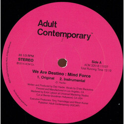 We Are Destino Mind Force USED VINYL 12INCH 33 S RPM
