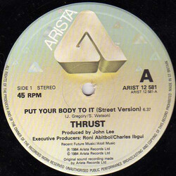 Thrust (2) Put Your Body To It USED VINYL 12INCH 45 RPM SINGLE