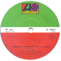 Dr. John (Everybody Wanna Get Rich) Rite Away / Mos' Scocious USED VINYL 7INCH 45 RPM