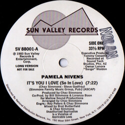 Pamela Nivens It's You I Love (So In Love) USED VINYL 12INCH PROMO 33 S RPM