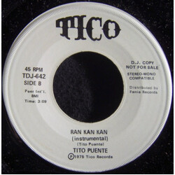 Tito Puente Babarabatiri / Ran Kan Kan USED VINYL 7INCH 45 RPM SINGLE PROMO STEREO MONO