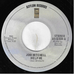 Joni Mitchell Help Me USED VINYL 7INCH 45 RPM