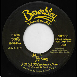 The Rubinoos I Think We're Alone Now / As Long As I'm With You USED VINYL 7INCH 45 RPM SINGLE