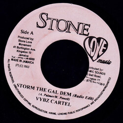 Vybz Kartel Storm The Gal Dem USED VINYL 7INCH 45 RPM