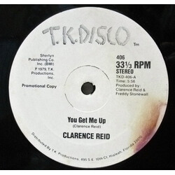 Clarence Reid You Get Me Up USED VINYL 12INCH 33 S RPM PROMO