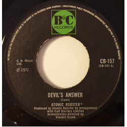 Atomic Rooster Devil's Answer USED VINYL 7INCH SINGLE 45 RPM