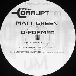 Matt Green / D-Formed Base.Corrupt #7 VINYL 12" USED