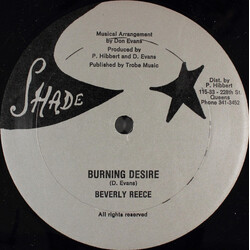 Beverly Reece / Don Evans (3) Burning Desire USED VINYL 12INCH 45 RPM