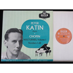 Frédéric Chopin / Peter Katin Nocturnes Volume 1 Vinyl LP USED