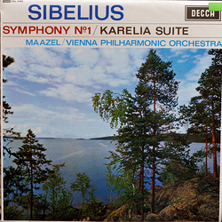 Jean Sibelius / Lorin Maazel / Wiener Philharmoniker Symphony No. 1 / Karelia Suite Vinyl LP USED
