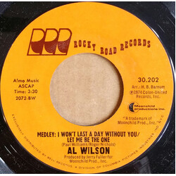 Al Wilson Medley: I Won't Last A Day Without You / Let Me Be The One USED VINYL 7INCH SINGLE 45 RPM