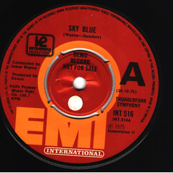Thunderfunk Symphony Sky Blue USED VINYL 7INCH 45 RPM SINGLE PROMO