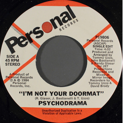 Psychodrama (2) I'm Not Your Doormat Vinyl 7" USED