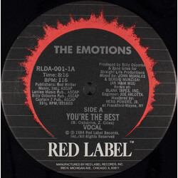 The Emotions You're The Best USED VINYL 12INCH 33 S RPM SINGLE