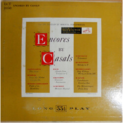 Pablo Casals Encores By Casals Vinyl LP USED