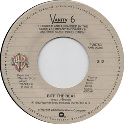 Vanity 6 Bite The Beat USED VINYL 7INCH SINGLE