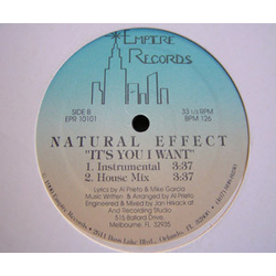 Natural Effect (2) It's You I Want Vinyl 12" USED
