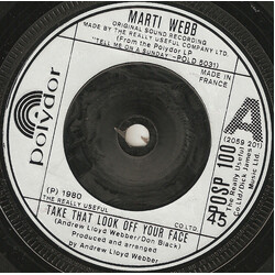 Marti Webb Take That Look Off Your Face USED VINYL 7INCH 45 RPM SINGLE