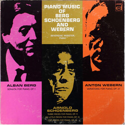 Alban Berg / Arnold Schoenberg / Anton Webern / Beveridge Webster Piano Music Of Berg, Schoenberg And Webern Vinyl LP USED