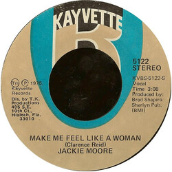 Jackie Moore Make Me Feel Like A Woman / Singing Funky Music Turns Me On VINYL 7" USED