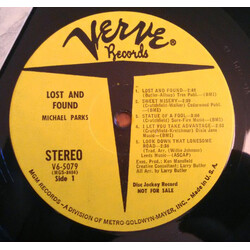 Michael Parks (3) Lost And Found Vinyl LP USED