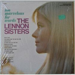 The Lennon Sisters Too Marvelous For Words Vinyl LP USED