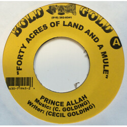 Prince Alla Forty Acres Of Land And A Mule USED VINYL 7INCH 45 RPM SINGLE