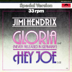 Jimi Hendrix Gloria / Hey Joe VINYL 12" USED