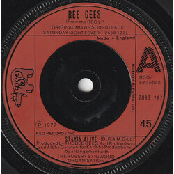 Bee Gees Stayin' Alive USED VINYL 7INCH SINGLE 45 RPM