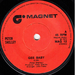 Peter Shelley Gee Baby USED VINYL 7INCH 45 RPM SINGLE STEREO