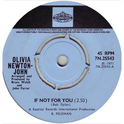 Olivia Newton-John If Not For You USED VINYL 7INCH 45 RPM SINGLE