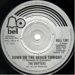 The Drifters Down On The Beach Tonight VINYL 7" USED