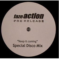 Faze Action Keep It Coming USED VINYL 12INCH PROMO WHITE LABEL