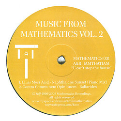 Various Music From Mathematics Vol. 2 USED VINYL 12INCH COMPILATION