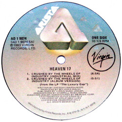 Heaven 17 Crushed By The Wheels Of Industry VINYL 12" USED