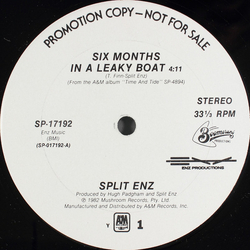 Split Enz Six Months In A Leaky Boat Vinyl 12" USED