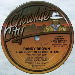 Randy Brown (2) We Ought To Be Doin' It USED VINYL 12INCH 33 S RPM SINGLE PROMO
