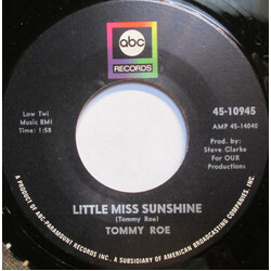 Tommy Roe Little Miss Sunshine USED VINYL 7INCH 45 RPM SINGLE