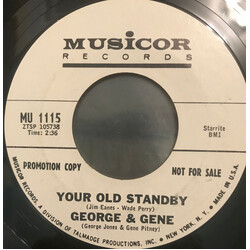 George Jones (2) / Gene Pitney Your Old Standby USED VINYL 7INCH 45 RPM SINGLE PROMO STYRENE