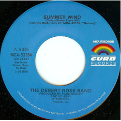 Desert Rose Band Summer Wind USED VINYL 7INCH 45 RPM SINGLE