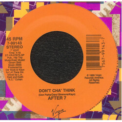 After 7 Don't Cha' Think USED VINYL 7INCH 45 RPM SINGLE