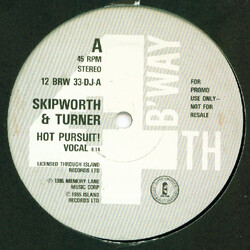 Skipworth & Turner Hot Pursuit! USED VINYL 12INCH 45 RPM PROMO STEREO