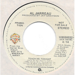 Al Jarreau Teach Me Tonight USED VINYL 7INCH 45 RPM PROMO STEREO MONO