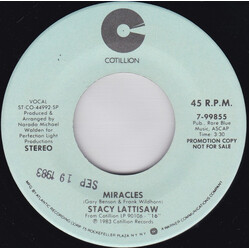 Stacy Lattisaw Miracles USED VINYL 7INCH 45 RPM SINGLE PROMO STEREO