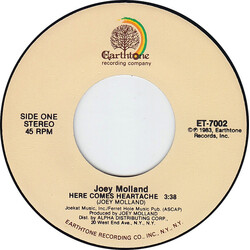 Joey Molland Here Comes Heartache USED VINYL 7INCH 45 RPM SINGLE