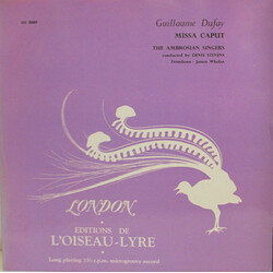 Denis Stevens / Guillaume Dufay / The Ambrosian Singers Missa Caput Vinyl LP USED