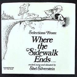 Shel Silverstein Selections From : Where The Sidewalk Ends Recited, Sung And Shouted By Shel Silverstein USED VINYL 7INCH 45 RPM EP PROMO